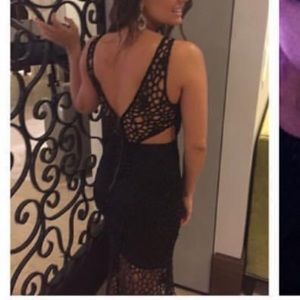 Black Formal Dress with Cutouts